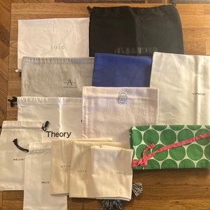 Assorted designer dustbags